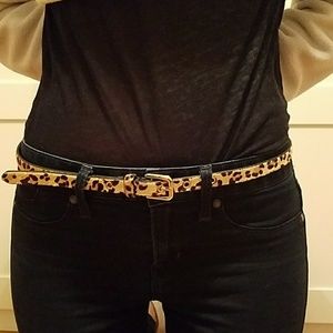 Genuine Leather leopard belt